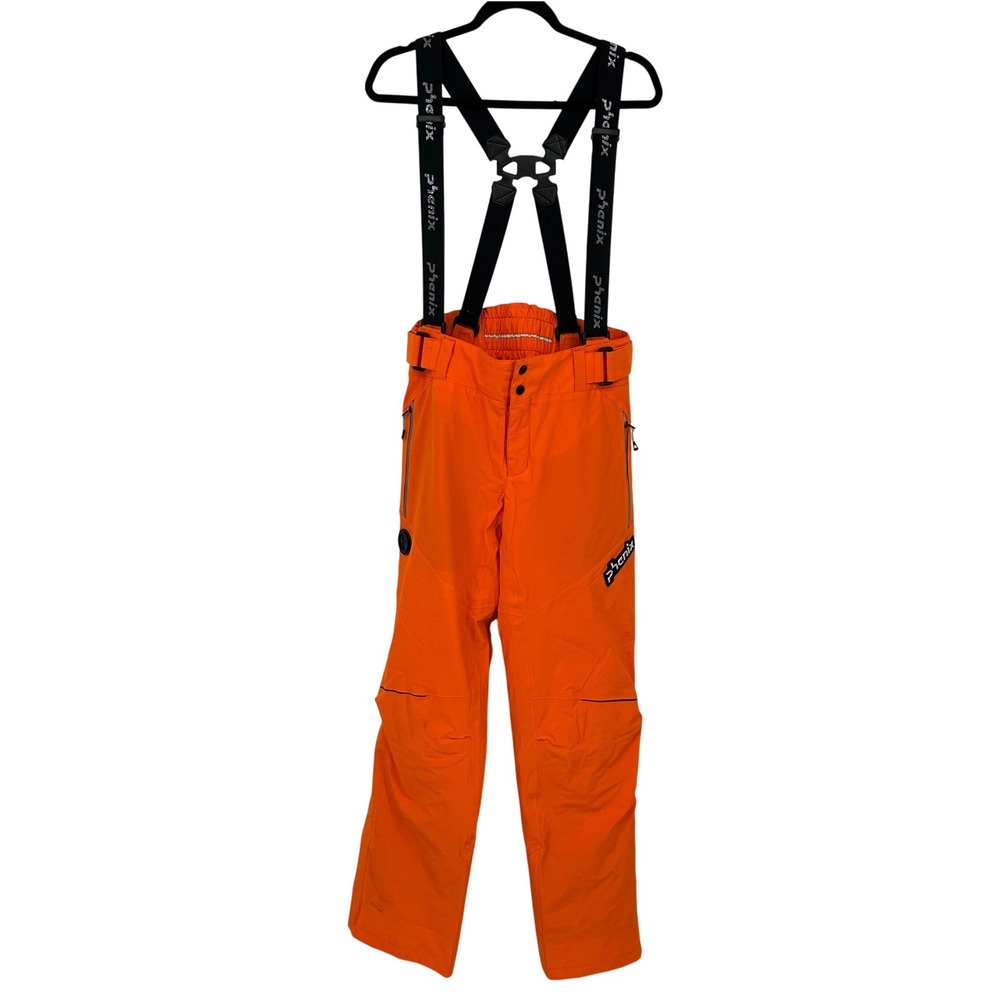 Phenix Men's Orange Ski Snowboard‎ Bib Pants Suspenders Waterproof Insulated Med